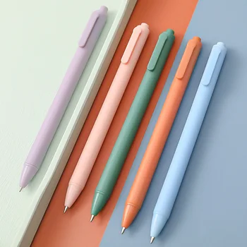 0,5 мм Гелевая ручка Morandi Macaron Press для письма черными чернилами Канцелярские принадлежности для офиса и школы