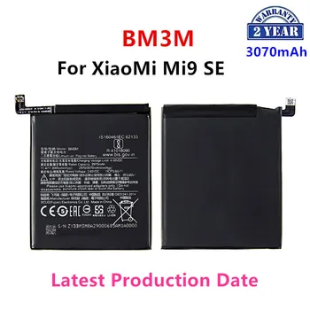 100% Оригинальный аккумулятор BM3M емкостью 3070 мАч для Xiaomi 9 Se Mi9 SE Mi 9SE BM3M, высококачественные сменные батареи для телефона