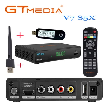 10шт GTMEDIA V7 S2X Freesat V7s WIFI DVB-S2 HD Youtube PowerVu CCaam Newcamd GTMEDIA V7 S5X спутниковый ресивер
