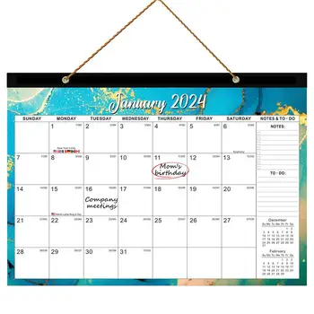 18-Месячный Календарь на 2024-2025 годы 18-Месячный Двухлетний Планировщик Настольный Ежемесячный Календарь Настенный Календарь Блокнот Настольный Планировщик на 2024-2025 годы