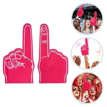 2 шт. Пенопластовый палец для спортивных мероприятий, подбадривающий спортивного болельщика, подставка для пальцев, Пенопластовая рука для вечеринки.