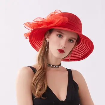 2023 новая шляпа для бассейна из органзы с бантом, сетчатая шляпа с козырьком от солнца, женская летняя шляпа для пикника, солнцезащитная шляпа, крутая шляпа