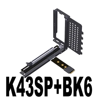 ADT K43 Для M.2 NGFF NVMe к PCIE 4,0x16 Материнская Плата Удлинитель Видеокарты PCI-E 16x M.2 M Кабель-Адаптер key Riser для графического процессора STX