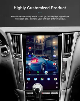 Android 13 Блок Для Infiniti Q50 Q50L Q50S Q60 2014-2020 Автомобильный Радиоприемник Автомобильный Мультимедийный Экран Tesla Carplay Auto Bluetooth GPS