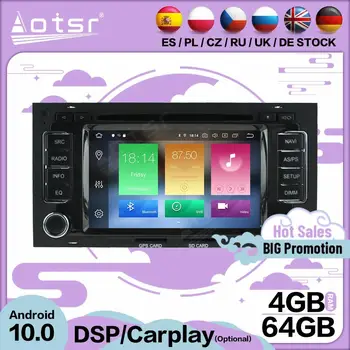 Carplay Мультимедиа стерео Android 10 плеер для VW TOUAREG 8 2003-2006 2007 2008 2009 2010 GPS BT Аудио радиоприемник Головное устройство