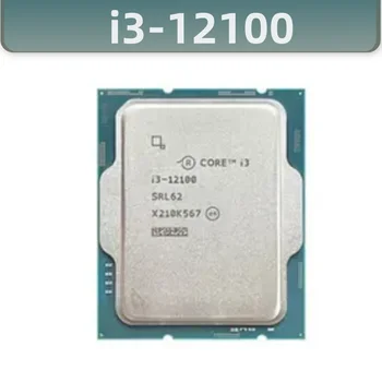 Core i3-12100 i3 12100 3,3 ГГц 4-ядерный 8-потоковый процессор CPU L3 = 12 М 60 Вт LGA 1700