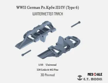ET Модель P35-013 1/35WWII немецкий Pz.Kpfw.III / IV (Тип 6) Трасса WinterKetten (3D-печать)