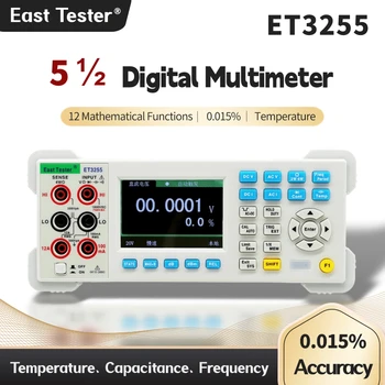 ET3255 Пять с половиной цифровых мультиметров 220000 отсчетов DCV ACV DCI ACI Тестер емкости измерение температуры прямоугольной волной