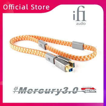 iFi Mercury3.0 USB Кабель питания для Передачи сигнала HiFi Провод RF Фильтр Кодек 3.0 RFI EMI Шумозащитный Кабель для передачи звука