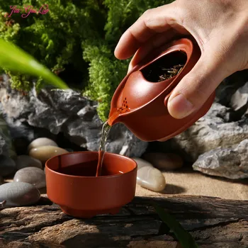JIA GUI LUO-Керамический чайный сервиз, бытовой чайник, керамическая глазурь из фиолетового песка, H002