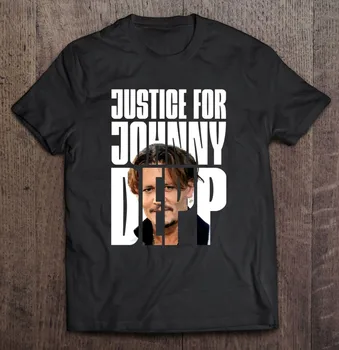 Justice For Johnny Depp, Футболка Эмбер Херд Для мужчин, Мужская хлопчатобумажная футболка Оверсайз, Женская футболка, Блузка в стиле Харадзюку, Футболки Для мужчин