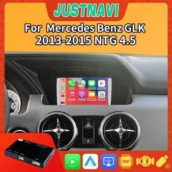 JUSTNAVI Автомобильный Беспроводной CarPlay Android Auto Для Mercedes Benz GLK X204 2013-2015 Передняя Камера заднего Вида DSP Mirror link Retrofit Box