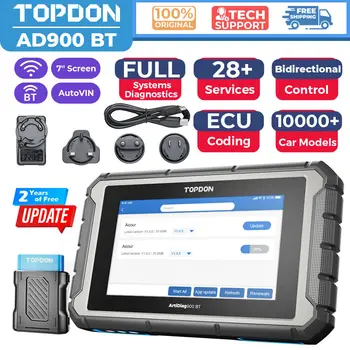 Topdon ArtiDiag900 BT OBD2 Сканер Автомобильный Диагностический Инструмент Сброса Кодирования ECU TPMS All System Scan Tool Кодирование Ключа