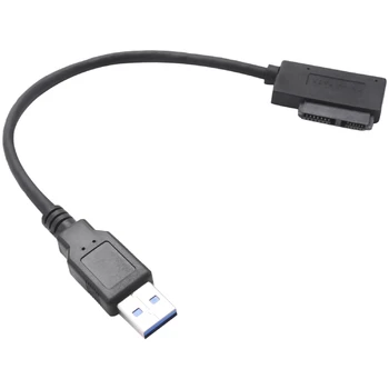 USB 3,0-7 + 6 13Pin Slimline SATA для ноутбука CD/DVD ROM Кабель-адаптер оптического привода