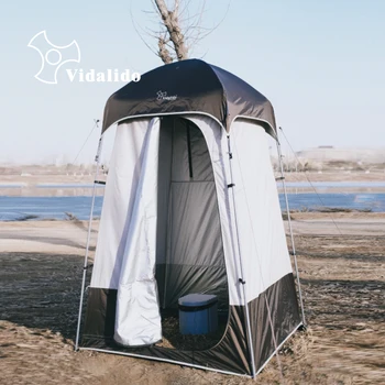 Vidalido, Прочная палатка для душа, туалет, раздевалка, Передвижной туалет, Навес для рыбалки, Многоцелевой с полиэтиленовым ковриком внизу.