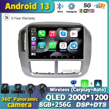 Автомагнитола Android 13 Auto для Honda Pilot 2006 2007 2008 Мультимедиа 4G WIFI Carplay Навигация GPS Bluetooth видеоплеер Стерео