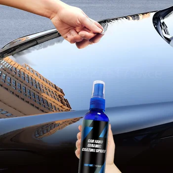 Автомобильное Керамическое Нанопокрытие Для Автокраски Crystal Wax Spray Гидрофобное Нанопокрытие Жидкий Полимер Олеофобное Средство Против Дождя Уход За Автомобилем
