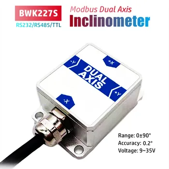 Двухосный Датчик наклона BWK227S Инклинометр С Выходом Modbus Последовательный Интерфейс RS232 RS485 TTL Цифровой Двухосный Измеритель Уровня Угла наклона