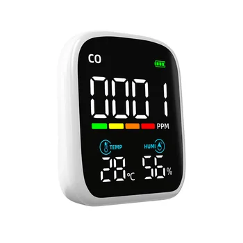 Детектор качества воздуха 3 в 1, датчик температуры и влажности угарного газа, портативный монитор воздуха для сельского хозяйства, домашнего офиса