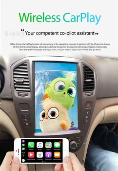 Для Opel Insignia Android 12 Tesla Экран Автомагнитолы Головное устройство GPS Навигационный плеер 2009-2013 Carplay CD300 CD400 Regal Vauxhall