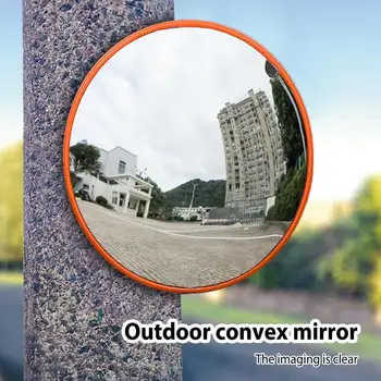 Защитное Выпуклое зеркало Профессиональное Дорожное зеркало для дорожного движения 30 см 45 СМ 60 СМ 75 СМ 80 см Регулируемое Широкоугольное зеркало для слепой зоны обзора
