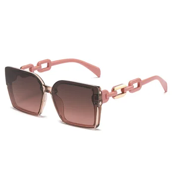 Квадратные солнцезащитные очки YOOSKE Негабаритных размеров Для мужчин, Пляжные Квадратные Солнцезащитные очки с градиентом UV400, Модные солнцезащитные очки с пляжным затенением Для женщин