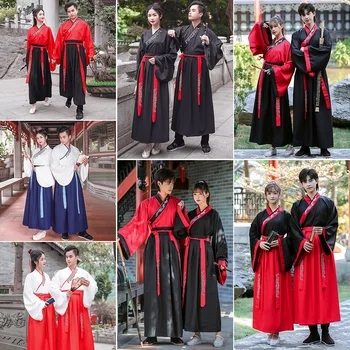Китайское платье Hanfu, женская одежда, винтажная модная одежда в этническом стиле, Элегантная уличная одежда, повседневное китайское традиционное платье
