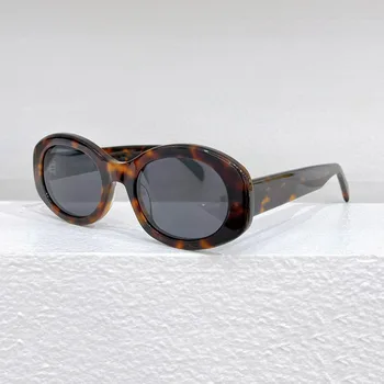 Классические Ацетатные Овальные Солнцезащитные Очки С Бабочкой Для Женщин CL40194 Vintage UV 400 Polarized Lade Beach Shade Eyeglasses