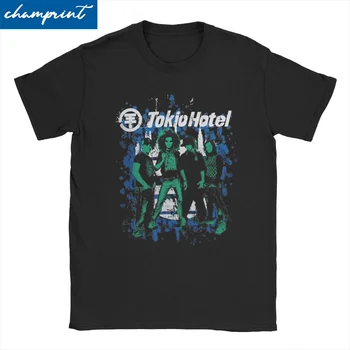 Креативная футболка Tokio Hotel Rock, мужские и женские хлопковые футболки с круглым вырезом, музыкальные футболки с коротким рукавом, летняя одежда