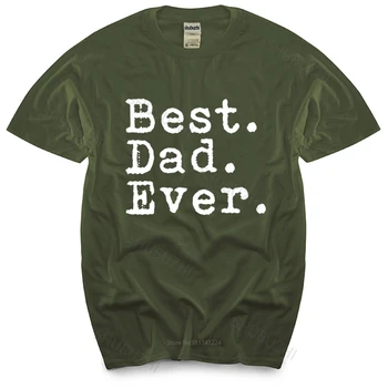 летняя футболка мужская брендовая футболка Best Dad Ever Футболки Мужские Забавные на День отца Подарок к Празднику для папы новая хлопковая мужская футболка