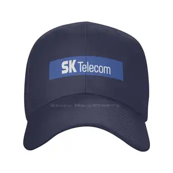 Логотип SK Telecom Модная качественная Джинсовая кепка Вязаная шапка Бейсболка