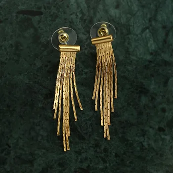 ЛОНДОНСКИЕ старинные пшеничные колосья неправильной формы с кисточками маленькие серьги женская европейская американская индивидуальность модные серьги-цепочки С кисточками