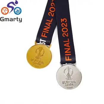 Медаль Лиги чемпионов Европы Металлическая медаль Копии медалей Золотая медаль Футбольные сувениры Коллекция фанатов