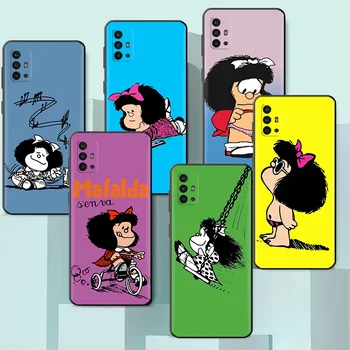 Милый Мультяшный Чехол Mafalda Для Motorola G30 G31 One Fusion Plus G9 Play G8 Power Lite G82 G72 G71 G60 G50 G22 Мягкая Крышка Телефона