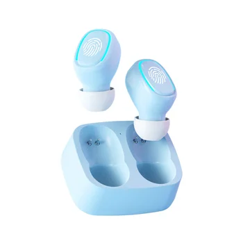 Мини-беспроводная Bluetooth-гарнитура, беруши с сенсорной подсветкой, защита от пота, Стереогарнитура высокого качества, универсальная, зеленого цвета