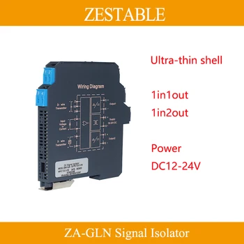 Многоканальный ультратонкий передатчик с изолятором сигнала постоянного тока ZA- GLN 4-20MA 0-5V 0-10V Изоляция по току и напряжению