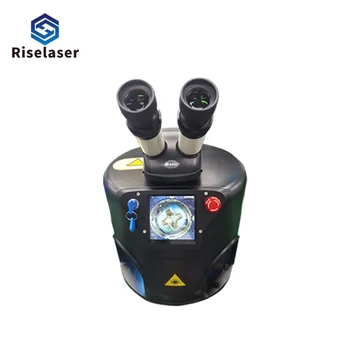 Многофункциональный Сварочный аппарат для ювелирных изделий Riselaser цвета: Золотистый, Серебристый, YAG Mini для точечной лазерной пайки