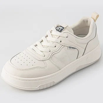 Модная белая спортивная обувь из искусственной кожи, женские летние повседневные кроссовки с принтом кролика, дышащая теннисная спортивная обувь на плоской подошве, тенденции 2023