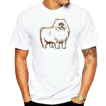 Модная футболка с помпоном для собак 2022 года I Love Pomeranian Pom Tee