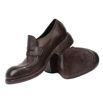 Мужские кожаные мокасины-пенни, весенняя классическая элегантная винтажная обувь в стиле Ivy