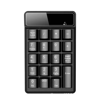 Новая Малогабаритная Беспроводная Цифровая Клавиатура Numpad с 19 Клавишами 2,4 ГГц Mini Digital Number для Портативных ПК с Windows Linux macOS