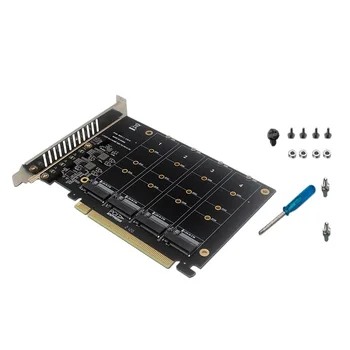 НОВИНКА-4-Дисковый NVME RAID PCI-E X16 Dapter Card Array С поддержкой карт расширения по протоколу M. 2 NVME SSD M.2 PCI-E Оборудование