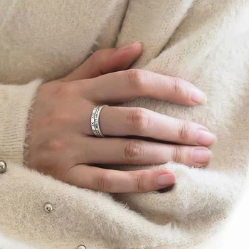 Новое Модное мужское кольцо с резьбой в стиле ретро, винтажные украшения для пальцев в стиле панк, женские Аксессуары для вечеринок
