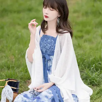 Новый комплект одежды Hanfu в китайском стиле, повседневное сценическое выступление для девочек, Ежедневно улучшаемый женский элегантный комплект одежды Hanfu, Современный Hanfu