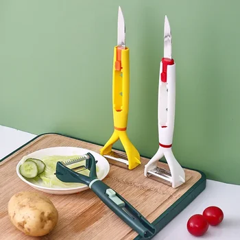 Новый Креативный Нож Для Очистки Овощей Кухонные Инструменты Картофельная Терка Пояс Для Очистки Фруктов Складной Нож Многоцелевой Для Очистки овощей