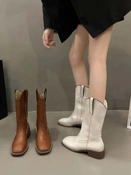 Обувь, женские ботинки, новинка 2023 года, зимняя обувь 