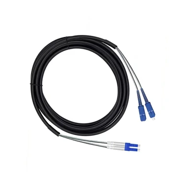 Оптоволоконный кабель для эксплуатации в полевых условиях 2/4-жильный LC / SC / FC / ST Дополнительная длина однорежимного /многомодового / OM3 может быть настроена индивидуально
