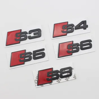 Оригинальная Пластиковая Наклейка Для Audi Sline S3 S4 S5 S6 S7 S8 Логотип A3 A4 A5 A6 A7 A8 Эмблема Значок Наклейка