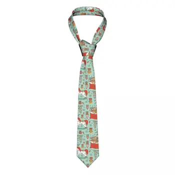 Повседневный узкий наконечник стрелы, забавный рождественский подарок и галстук в виде лошади, тонкий галстук для мужчин, простота для вечернего официального галстука