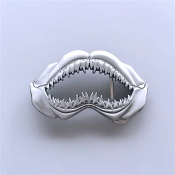 Пряжка для ремня Gurtelschnalle Boucle de ceinture в новом винтажном стиле с изображением зубов акулы-WT017